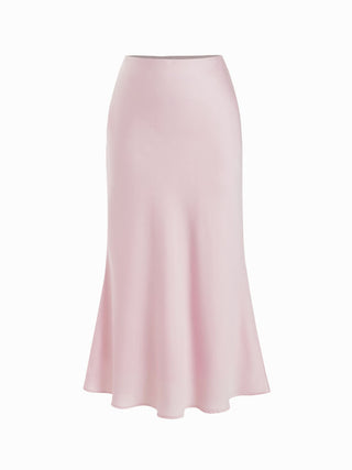 Satin Dolman Sleeve Top & Mid Rise Mermaid Maxi Skirt Set