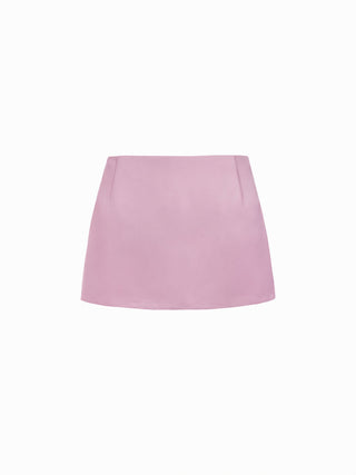 Satin Low Rise A-line Mini Skort