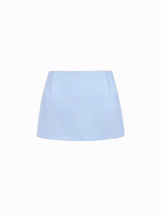 Satin Low Rise A-line Mini Skort
