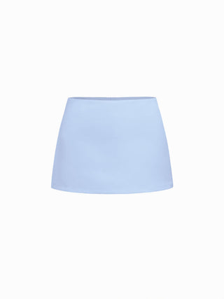 Satin Low Rise A-line Mini Skort