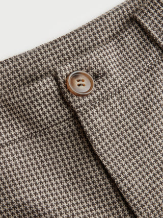 Jacquard Low Rise Houndstooth Lace Trim Bowknot Bloomer Micro Shorts