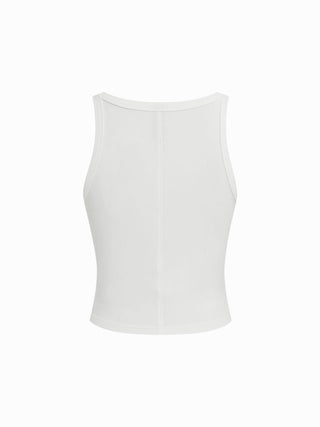 Cotton-blend I LOVE LA Graphic Crop Tank Top