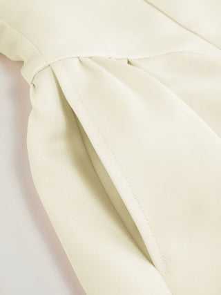Woven Sculptural Bowknot Flared Bandeau Midi Dress For Date Wedding