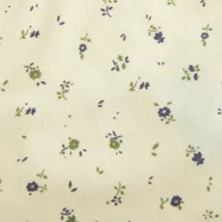 Cotton Pointelle Ditsy Floral Ruched Bowknot Crop Bandeau Top