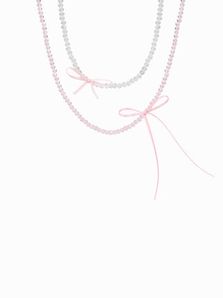 BOWKNOT BEADED LAYERED NECKLACE