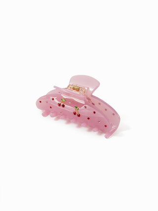 CHERRY RHINESTONE HAIR CLAW