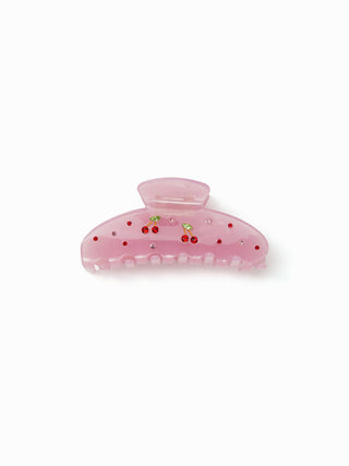 CHERRY RHINESTONE HAIR CLAW