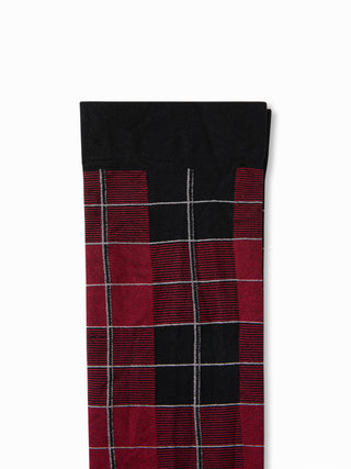 PLAID OVER THE KNEE SOCKS