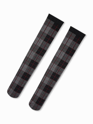 PLAID OVER THE KNEE SOCKS