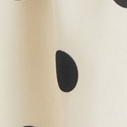 Mid Rise Polka Dot Twist Knotted Hanky Hem Midi Skirt