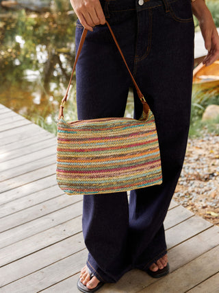 STRIPED SHOULDER BAG