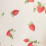 100% Cotton Mid Rise Strawberry Graphic Micro Shorts