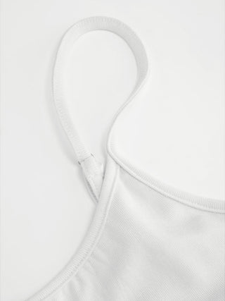 U-neckline Ruched Cami Top