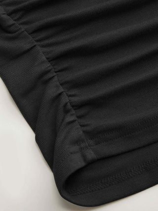 U-neckline Ruched Cami Top