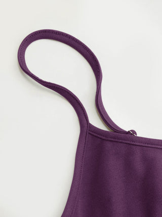 U-neckline Ruched Cami Top