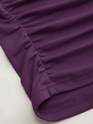 U-neckline Ruched Cami Top