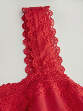 Cotton-blend Sculptural Sweetheart Ditsy Floral Lace Up Ruffled Maxi Dress