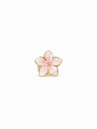 FLOWER FAUX PEARL RING & EARRINGS SET