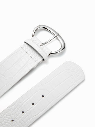 CROCODILE PATTERN BUCKLE BELT