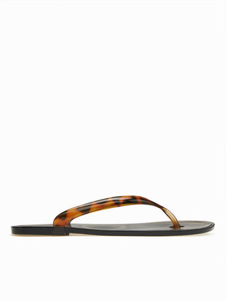 LEOPARD PRINT FLIP-FLOP JELLY SHOES