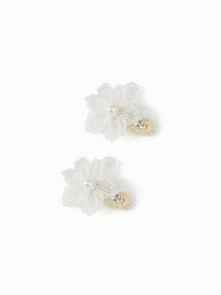 2PCS FLOWER HAIR CLIP SET