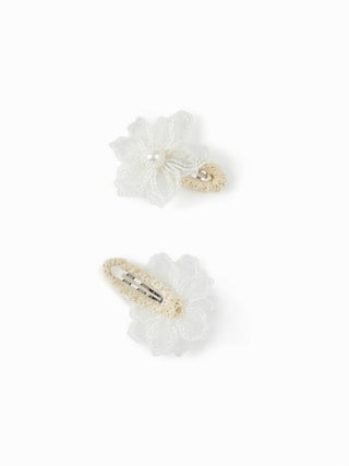 2PCS FLOWER HAIR CLIP SET