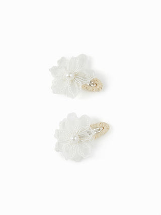 2PCS FLOWER HAIR CLIP SET