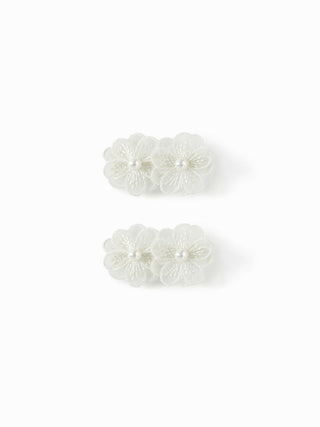 2PCS FLOWER HAIR CLIP SET
