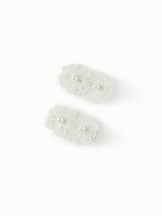 2PCS FLOWER HAIR CLIP SET