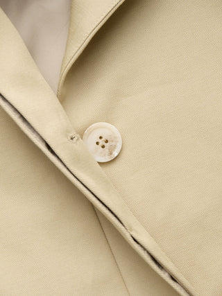 Cotton-blend Asymmetrical Neck Lantern Sleeve Bowknot Oversized Trench Coat