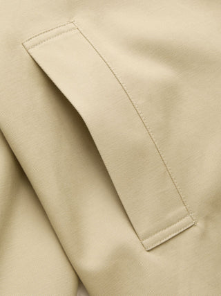 Cotton-blend Asymmetrical Neck Lantern Sleeve Bowknot Oversized Trench Coat