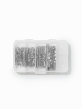 ELASTIC HAIR BAND & WAVY U-SHAPED HAIR CLIP SET