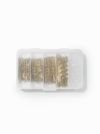 ELASTIC HAIR BAND & WAVY U-SHAPED HAIR CLIP SET