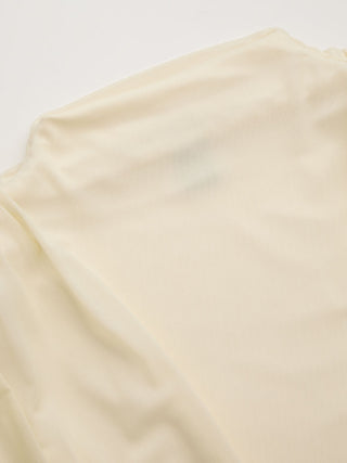 Ruched Mock Neck Draped Top
