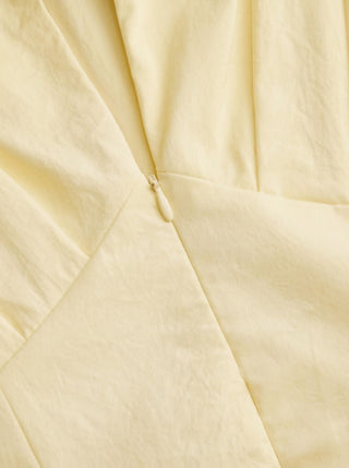 Short Sleeve Draped Pocket Flared Maxi Dress