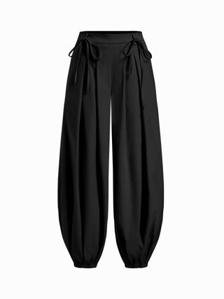 Low Rise Drawstring Balloon Trousers
