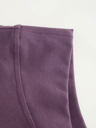 Cotton Sleeveless Ruched Tee