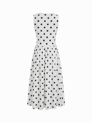 Round Neckline Ruched Maxi Dress