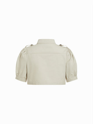My Way Cropped Napoleon Top