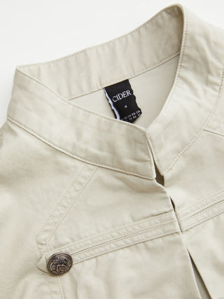 My Way Cropped Napoleon Top
