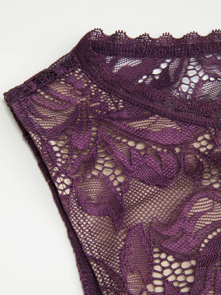 Lace Sheer Boat Neck Top