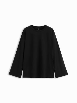 Cotton-blend Stripe Oversized Tee