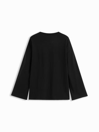 Cotton-blend Stripe Oversized Tee
