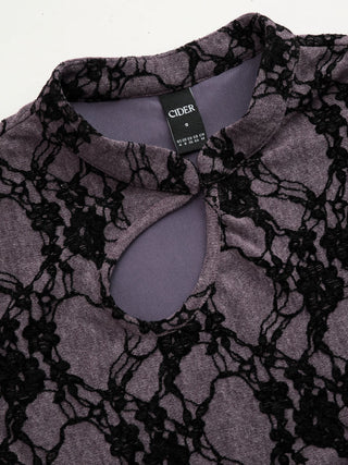 In Memories Lace Cutout Top
