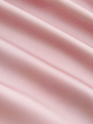 Satin Cowl Neck Backless Metal Detail A-line Mini Dress