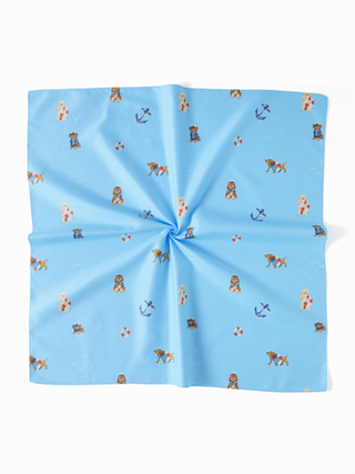 DOG & SHELL GRAPHIC HEADSCARF