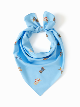 DOG & SHELL GRAPHIC HEADSCARF