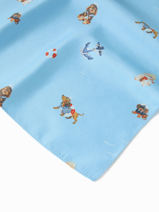 DOG & SHELL GRAPHIC HEADSCARF