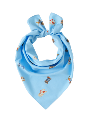 DOG & SHELL GRAPHIC HEADSCARF