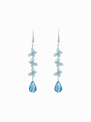 BUTTERFLY RHINESTONE DROP EARRINGS